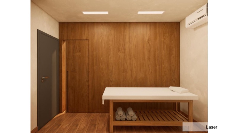 Sala de laser (projeto da unidade) · Feel King Jardins